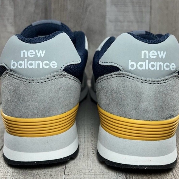 New Balance 515 V3 Classic Gray Navy Yellow Sneaker Shoes-Mens 5.5 OR Womens 7 - Picture 4 of 5